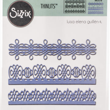 Sizzix Thinlits Dies By Luisa Elena Guillen-K 3/Pkg - Bordes Delicados