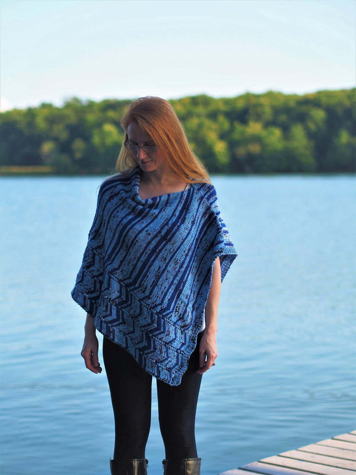 Ocean Current Poncho