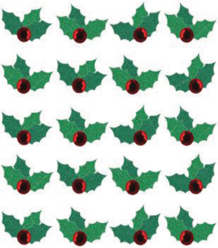 Jolee's Cabochon Dimensional Repeat Stickers - Christmas Holly Repeats