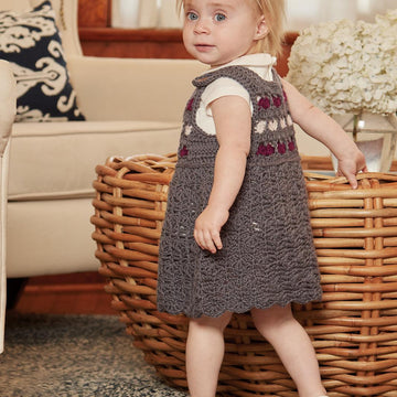 Vintage Baby Crochet Over-All Dress