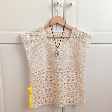 "Summer Breeze" Women's Lace Top, Sizes XS-3XL / "Sommerbrise" Damentop