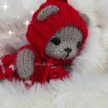 Knitting baby bear and Outfit for Baby Bear
