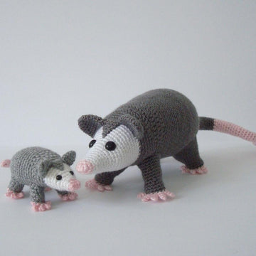 Opossum Amigurumi Crochet Pattern