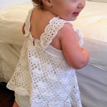 Baby Girl Sundress with Attached Romper