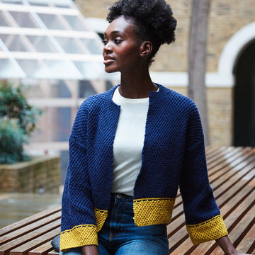Stella Jacket - Knitting Pattern For Women in MillaMia Naturally Soft Aran
