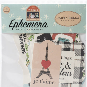 Echo Park Paper Carta Bella Cardstock Ephemera 33/Pkg - Icons, En Vogue