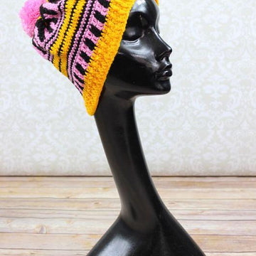 Crochet Pattern ladies hats UK & USA Terms #244