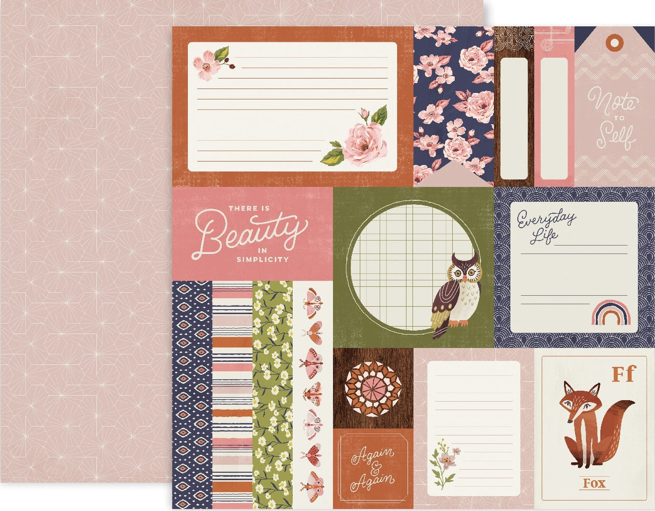 American Crafts Again & Again Double-Sided Cardstock 12"X12" 25/Pkg - #1