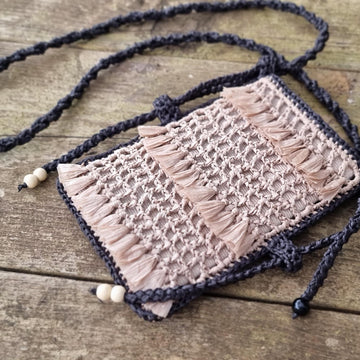 Mobile phone crossbody shoulder bag crochet pattern T26