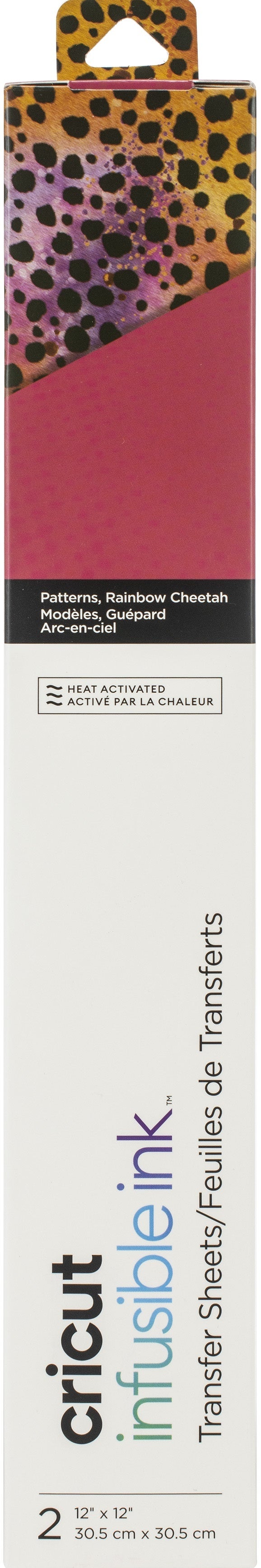Cricut Infusible Ink Transfer Sheet 12"X12" 2/Pkg - Rainbow Cheetah