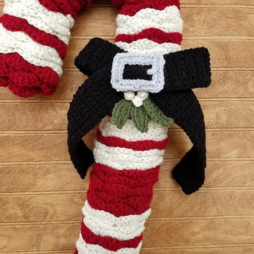 Candy Cane Wreath
