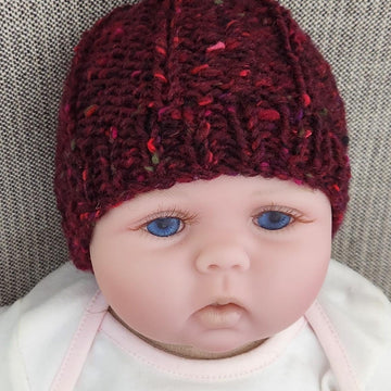 Kelsey – baby’s 5x1 rib beanie