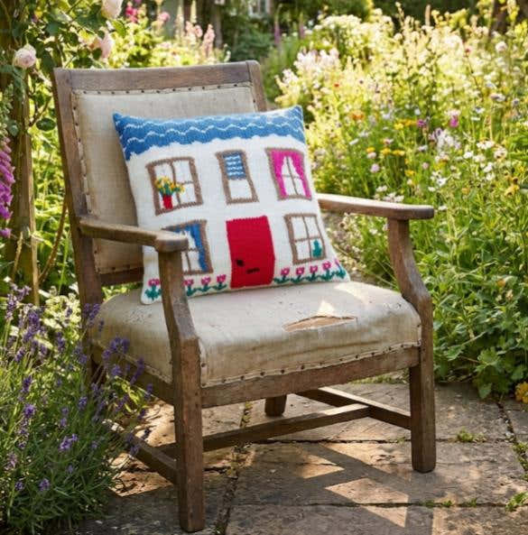 Pretty House Cushion