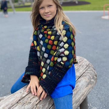 Honeycomb Poncho for Miss