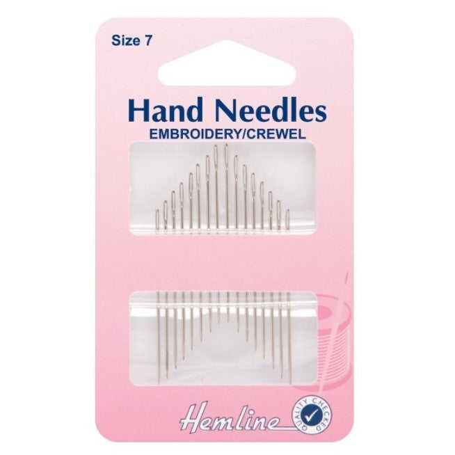 Hemline Embroidery/Crewel Needles - Size 7
