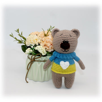 I Love Ukraine Bear Crochet Pattern