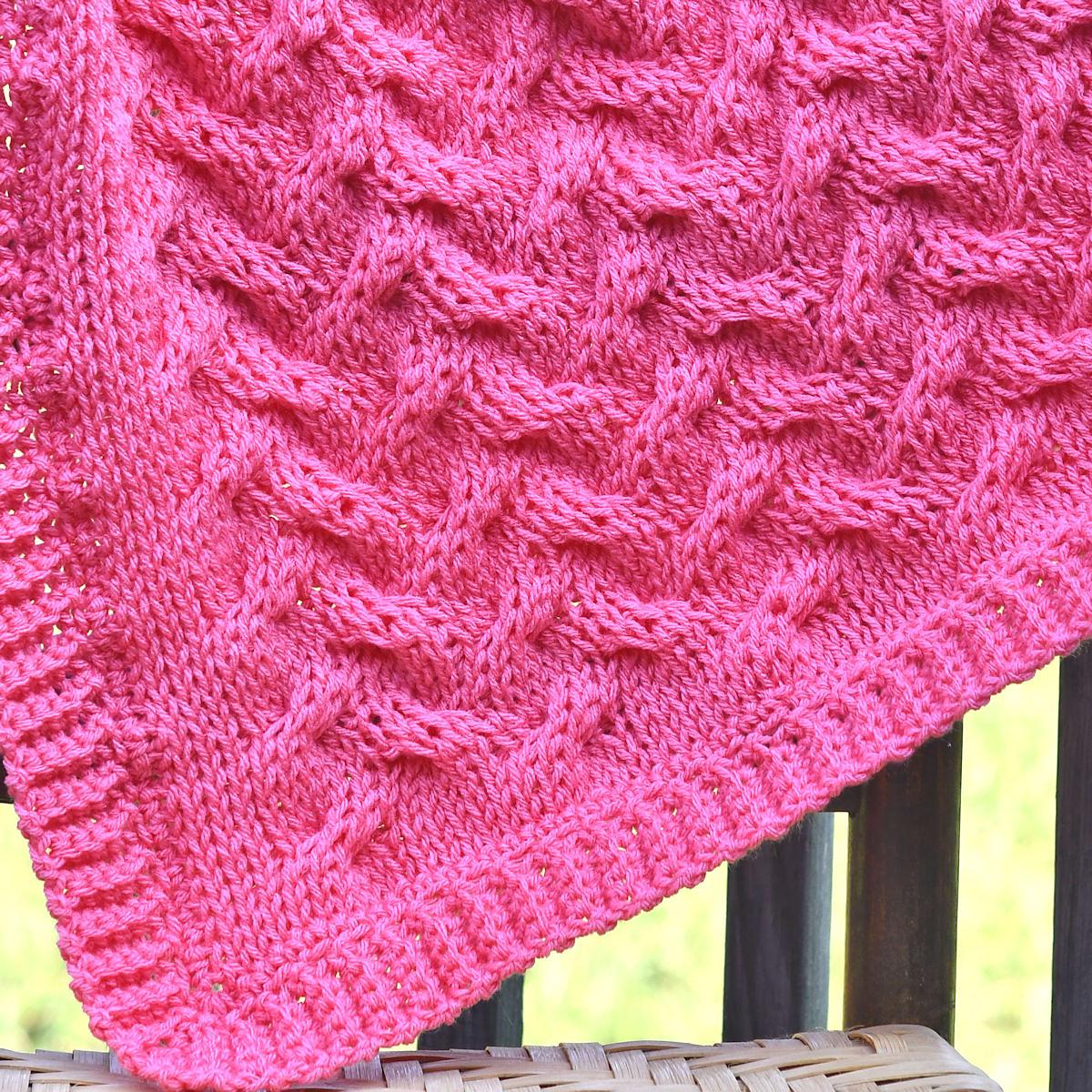 Wandering Cables Baby Blanket