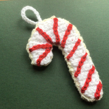 Christmas Sugar Cookie Candy Cane Ornament