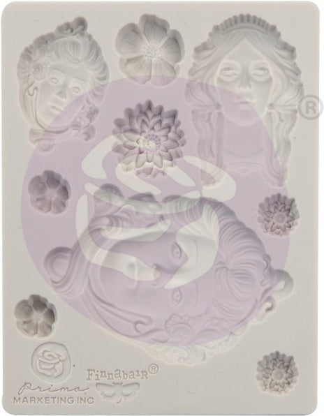 Prima Marketing Finnabair Decor Moulds 3.5"X4.5" - Art Nouveau