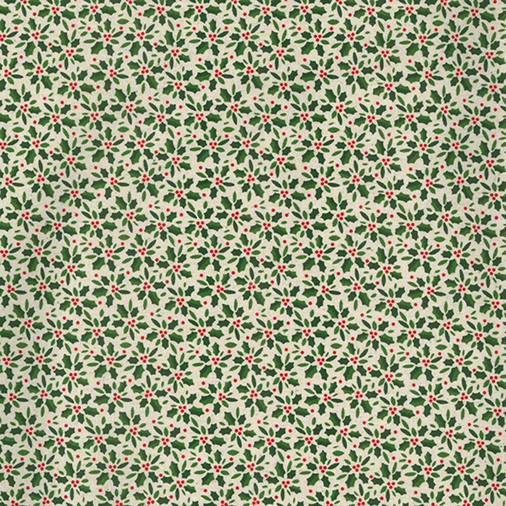 John Louden Louden Christmas Fabrics - Holly Ditsy