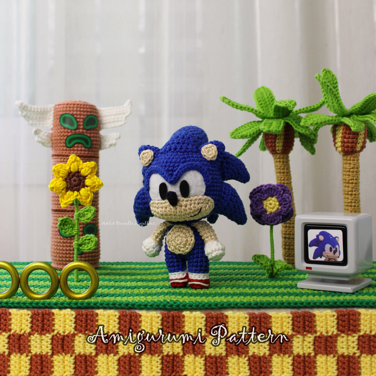 Sonic, the hedgehog amigurumi pattern