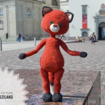 Crochet Pattern Zorro the fox Amigurumi toy