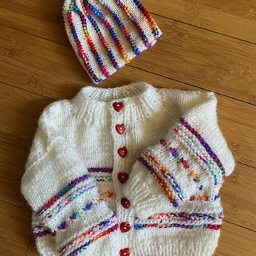 Baby Cardigan and Hat