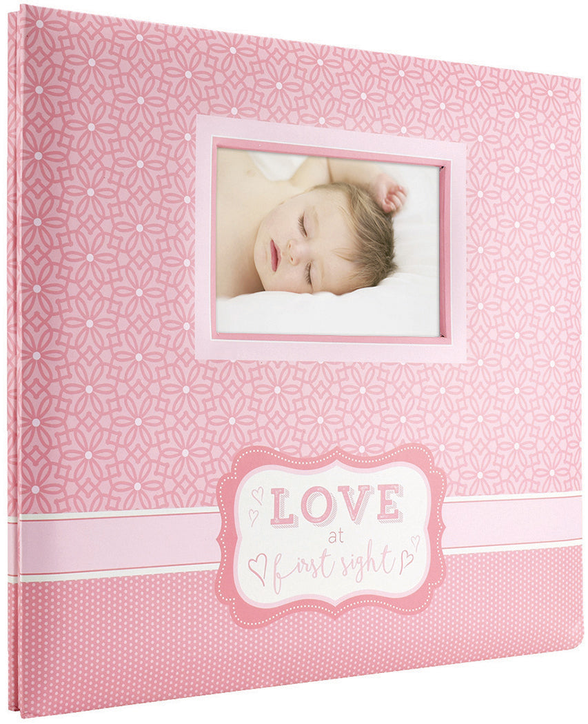 MBI Expressions Post Bound Album W/Window 12"x12" - Love At First Sight