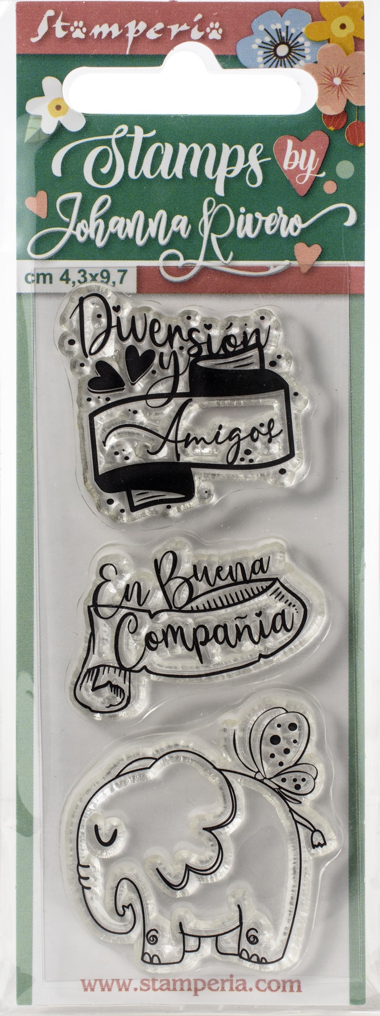 Stamperia Intl Stamperia Cling Stamps - Elephant X Johanna Rivero