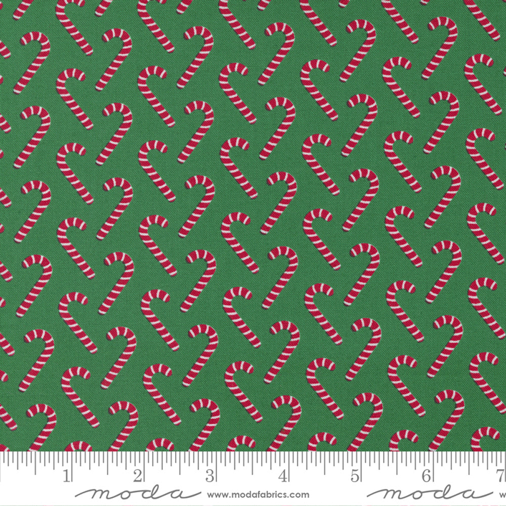 Moda Fabrics Candy Cane Lane - Evergreen - 24124-17