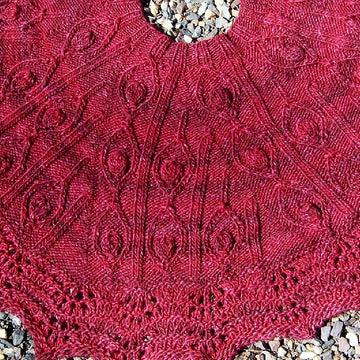 Drifting Leaves poncho