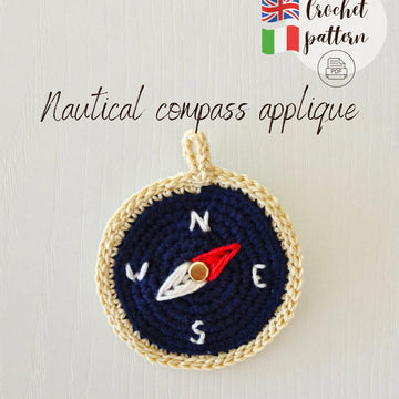 Nautical Compass Applique Crochet Pattern