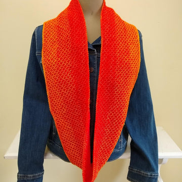 Sunny Honey Infinity Scarf (Tunisian)