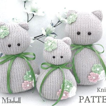 Knitted Toys Cats Family