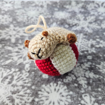 Christmas Capybara Bauble