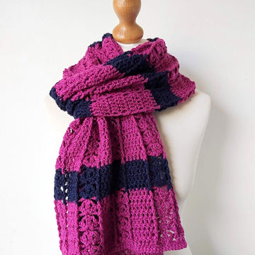 Hot Pink Modern Scarf