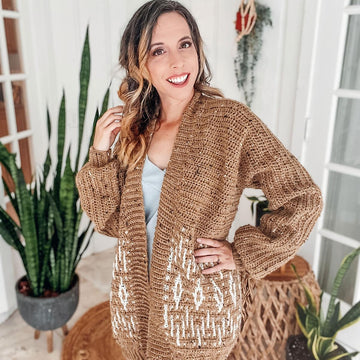 Wish Upon A Star Mosaic Crochet Cardigan