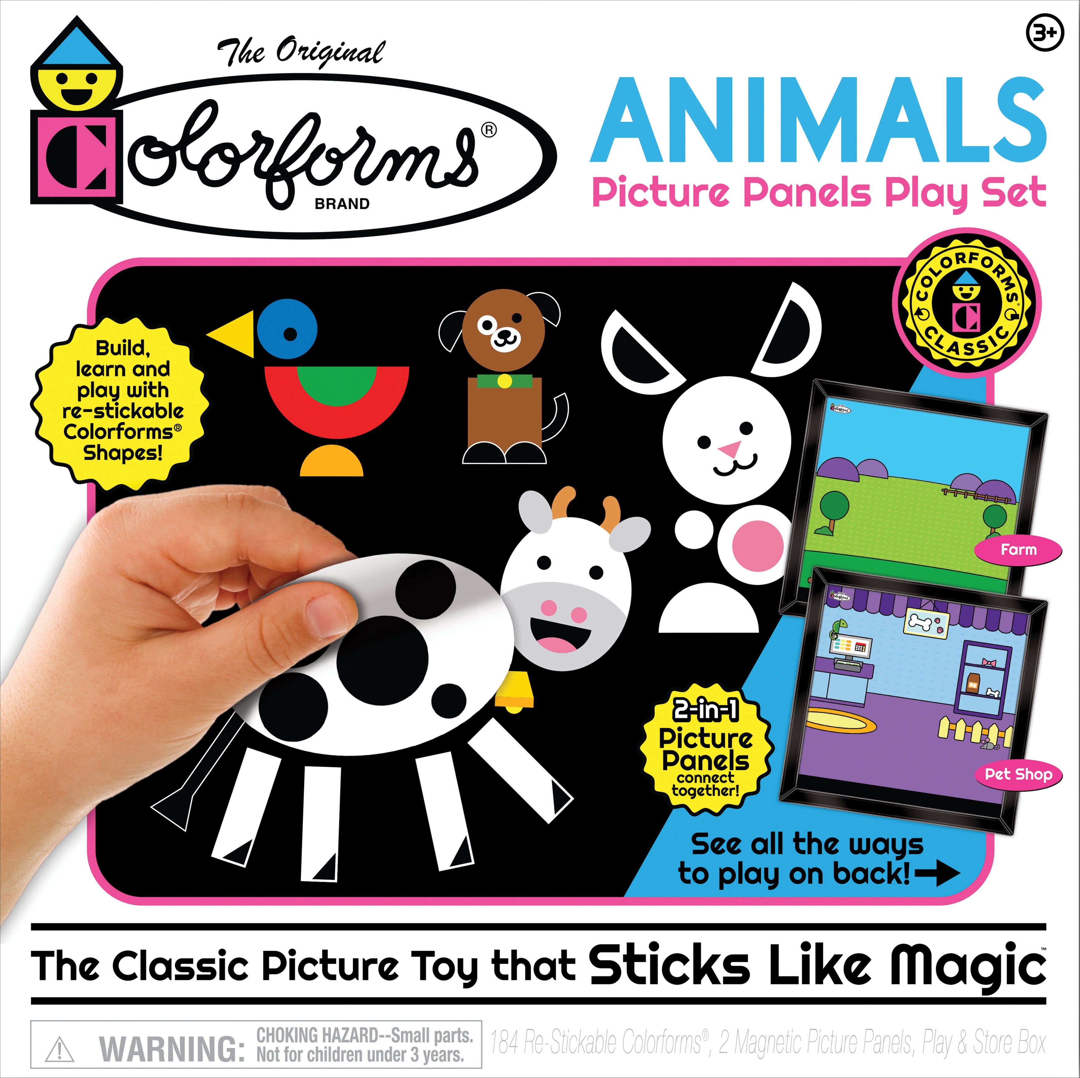 Patch Products Colorforms(R) Classic Re-Stickerable Sticker Set - Animals