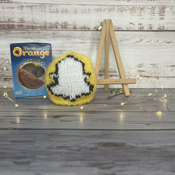 Social Media Inspired Chocolate Orange Cover Knitting Pattern