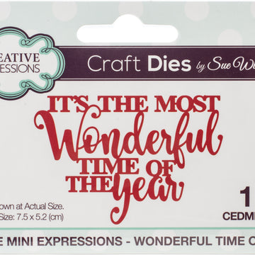 Creative Expressions Festive Craft Dies By Sue Wilson - Mini Expressions-Wonderful Time Of Year