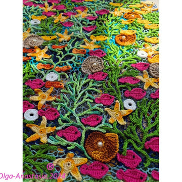 Crochet lace tunic for girls for the sea