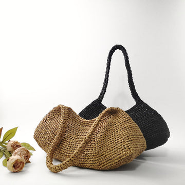Nadège Raffia Purse
