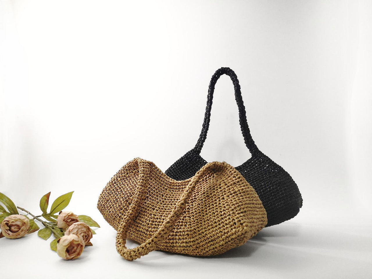 Nadège Raffia Purse