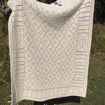 Mosaic Filet Lap Blanket