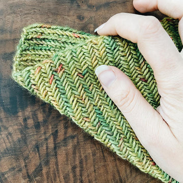 Herringbone washcloth