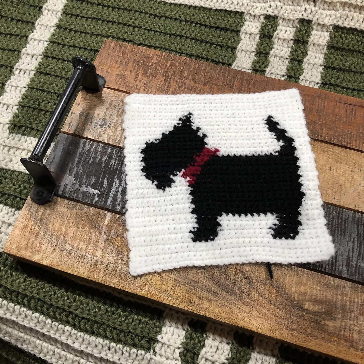 Cozy Scottie Blanket Square