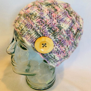 Bars and Ribs Hat and Scarf With Hand Warming Pockets