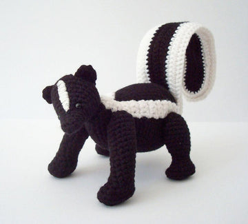 Striped Skunk Amigurumi Pattern