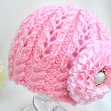 Knitting PATTERN Baby Beanie Newborn Girl