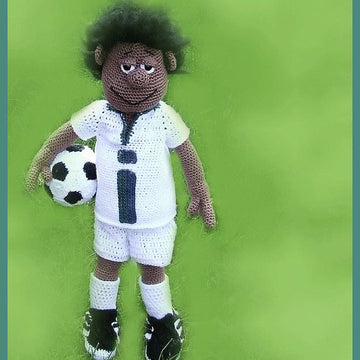 Soccer Player Simmon amigurumi doll